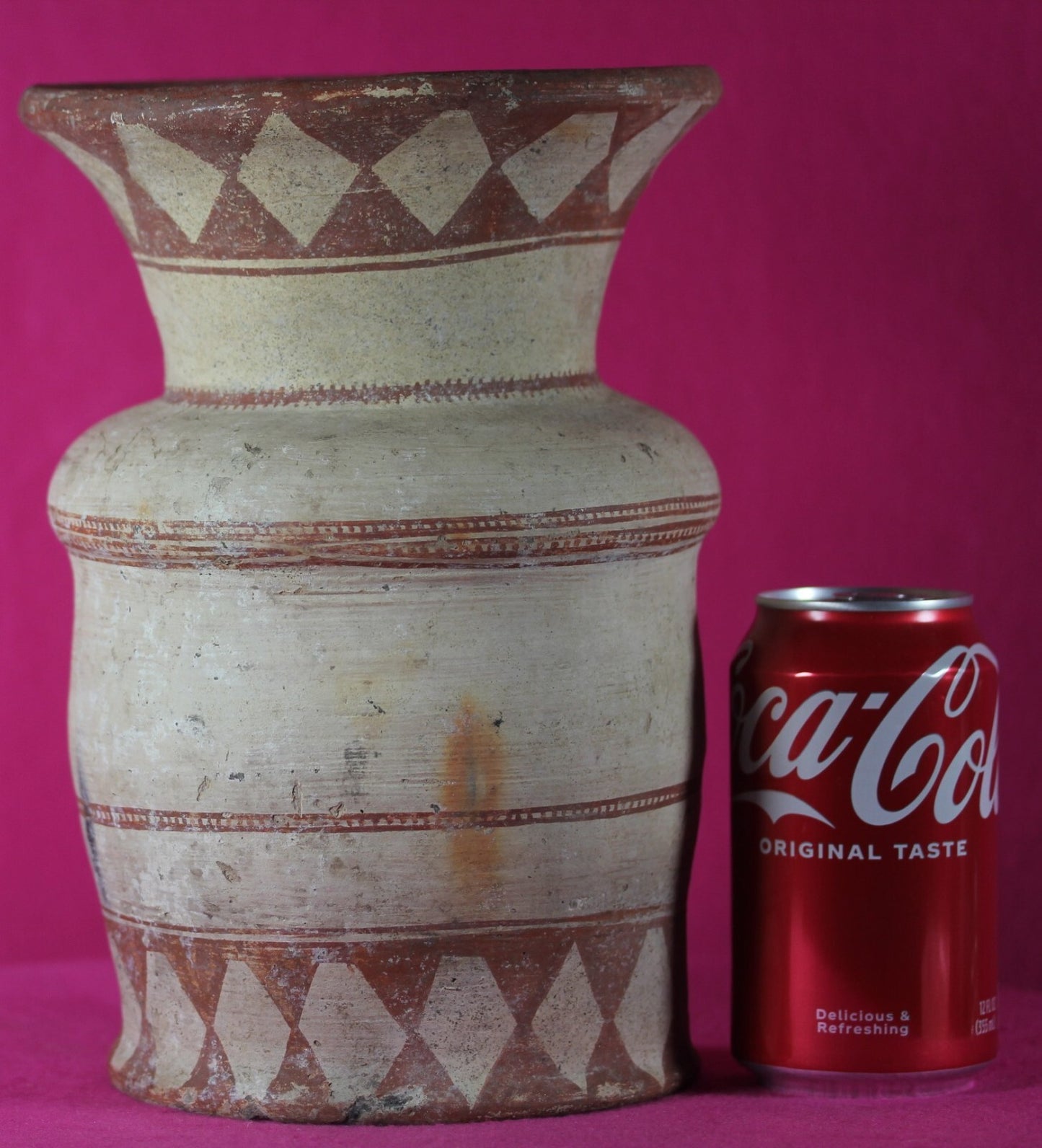 Large Ban Chiang Thailand Artifact Very Rare Pottery Jar 300-200 BC COA T122