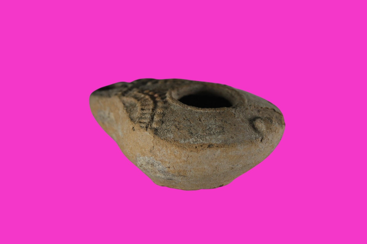 Holy Land Oil Lamp Ancient Artifact Jesus Christ Homeland 100BC-400AD COA 20