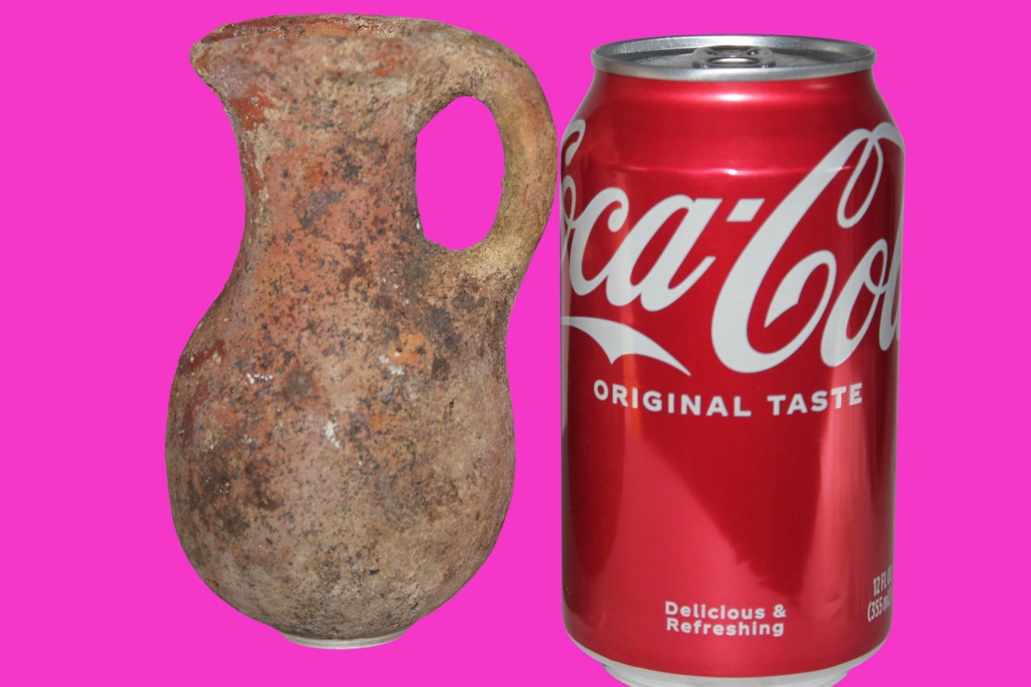 Ancient Holy Land Artifact Jug From Time of Jesus Christ 100 BC - 100 AD COA 15
