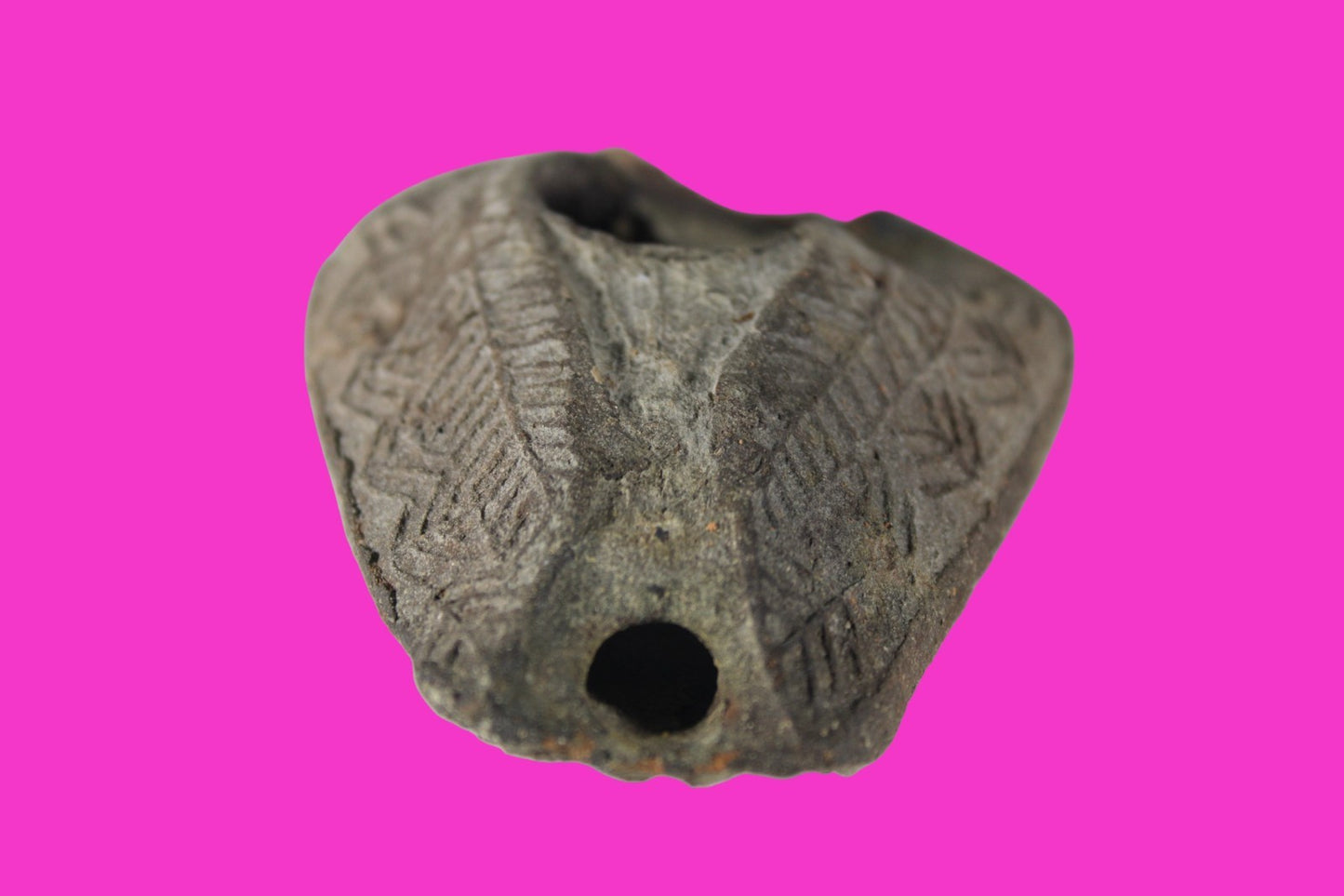 Ancient Holy Land Oil Lamp Artifact Rare Kiln Error Israel 300-600 AD COA 129