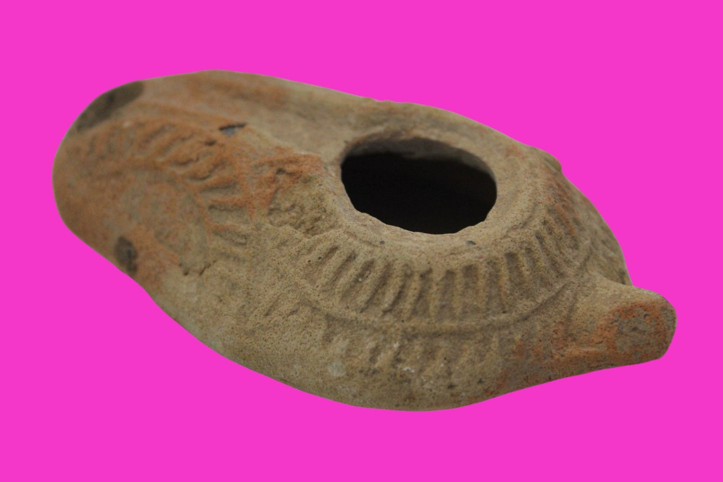 Ancient Holy Land Oil Lamp Artifact From Jesus Christ Home Land 100-500AD COA 66