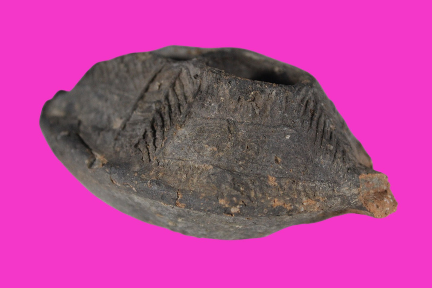 Oil Lamp Holy Land Ancient Artifact Jesus Christ Home Israel 300-600 AD COA 95