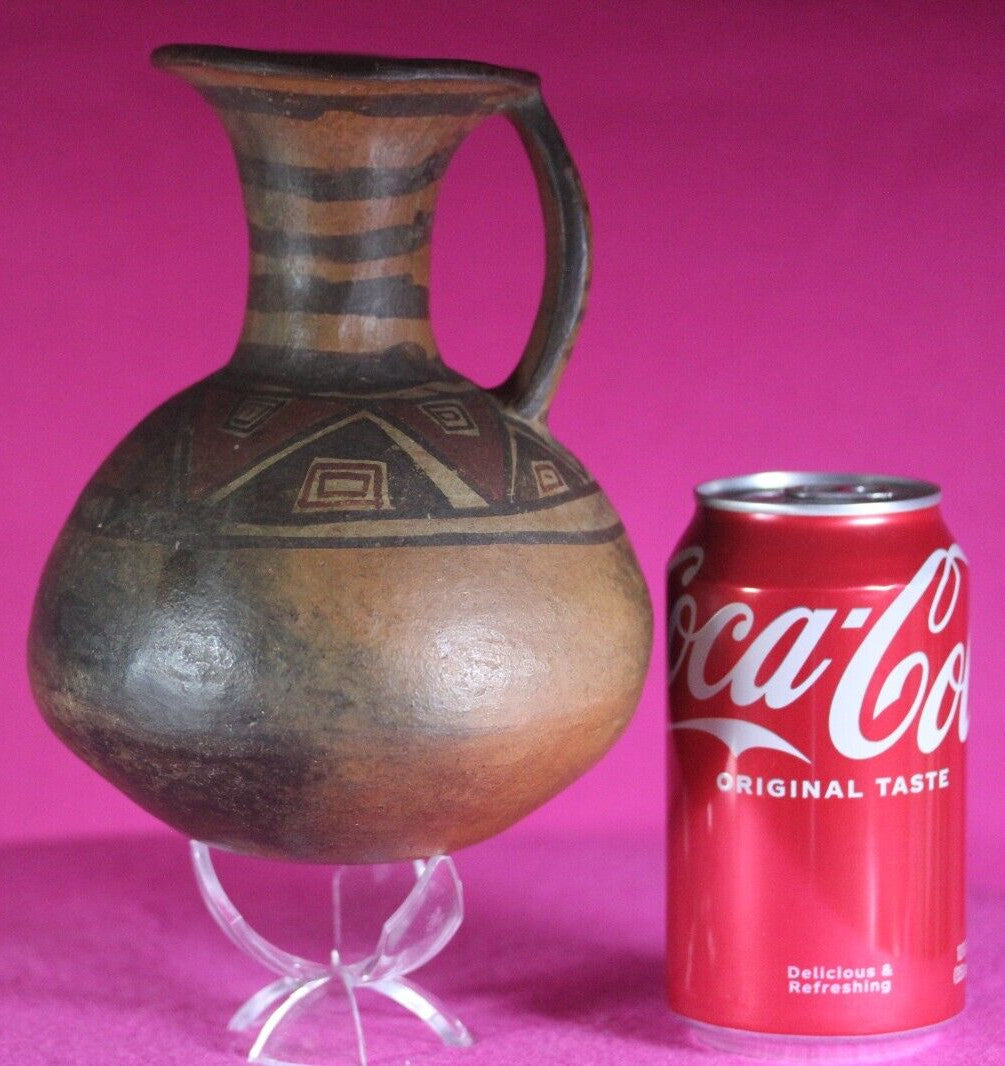 Pre Columbian Authentic Artifact Inca Pitcher  Pottery 1438-1533 AD Peru COA J06