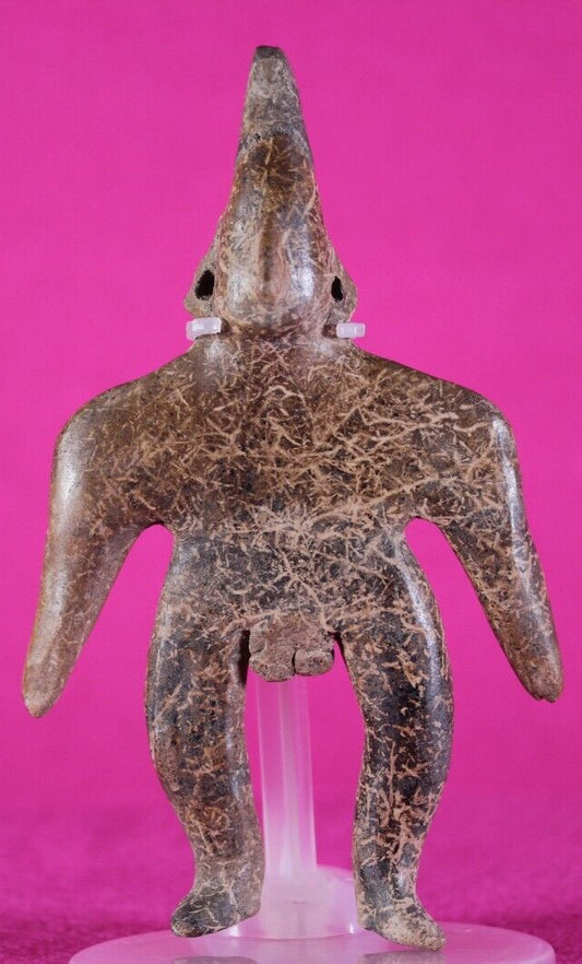 Authentic Pre Columbian Artifact Colima Shaman Mexico Ex Arte Primitivo COA J59