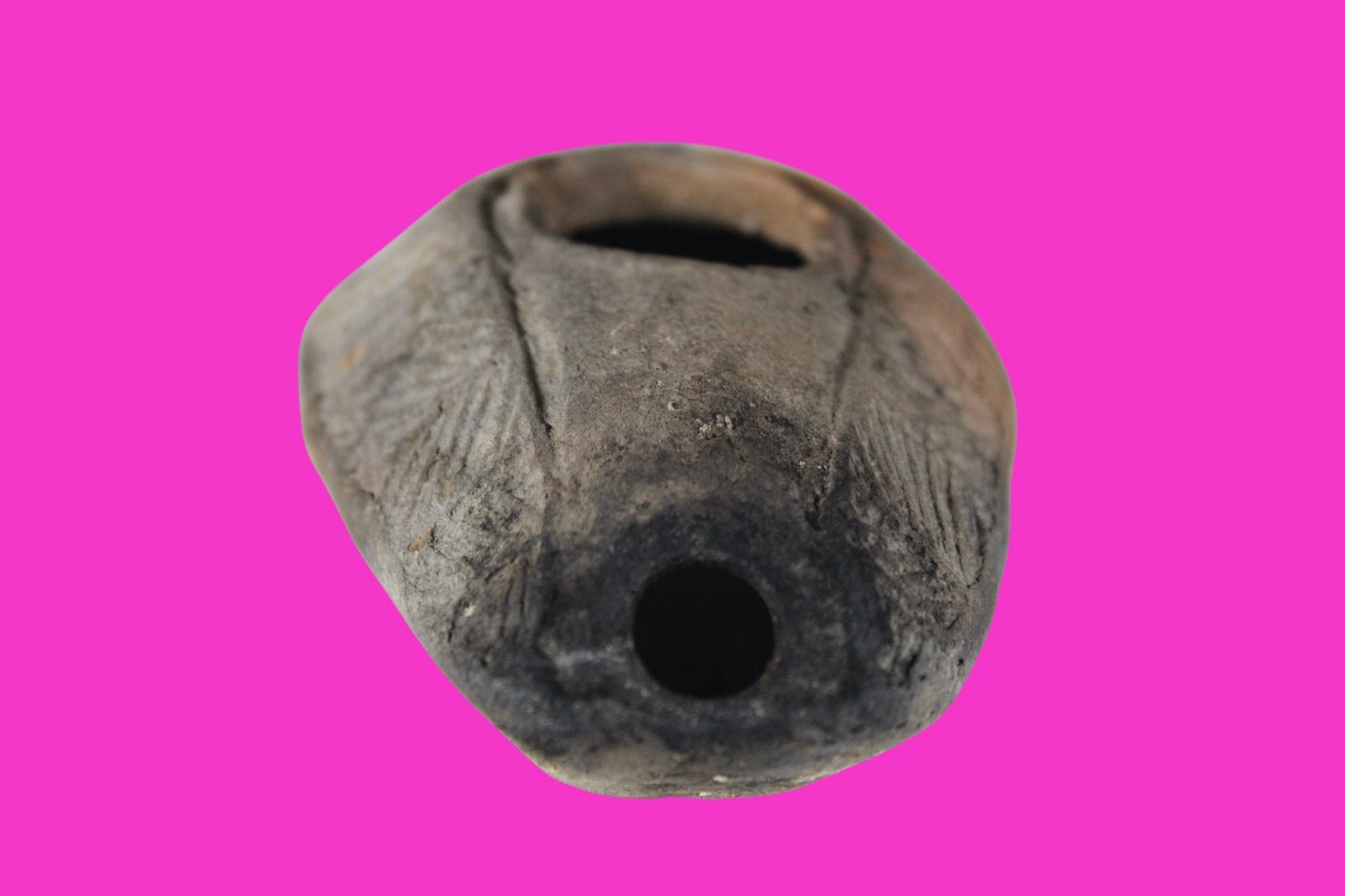 Oil Lamp Holy Land Ancient Artifact Jesus Christ Home Israel 300-600 AD COA 91