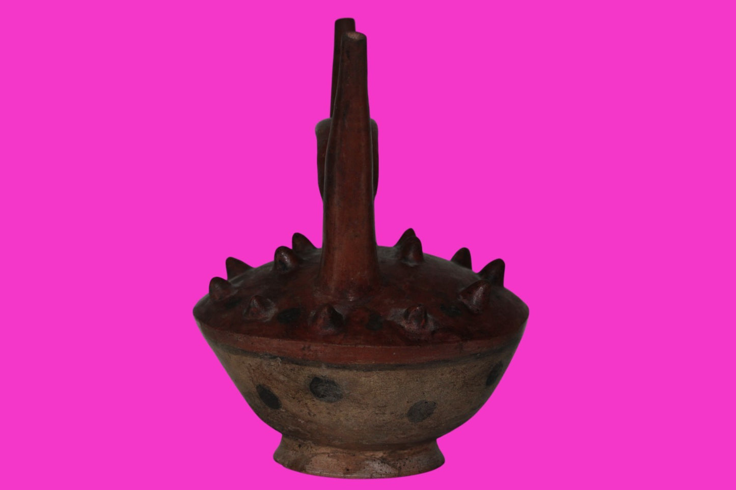 Pre Columbian Artifact Authentic Sican Stirrup Vessel 750-1000 AD Peru COA 220