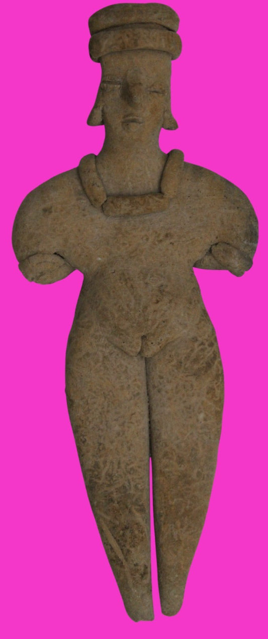 Pre Columbian Artifact 7 in Female Shaft Tomb Figure Colima Mexico 100BC COA 278