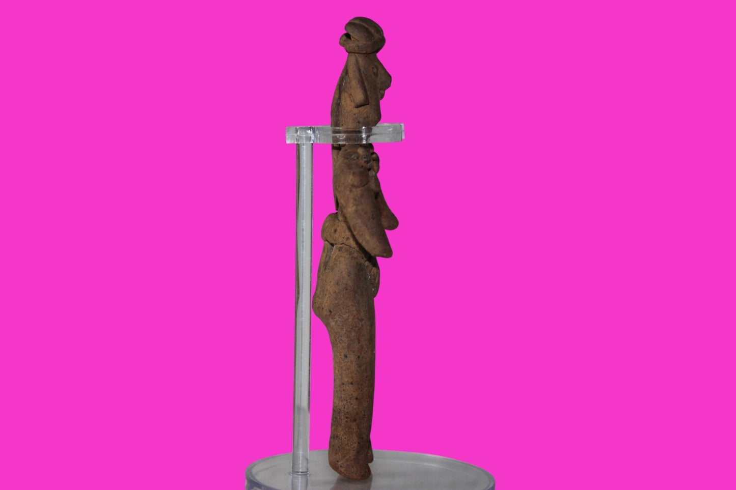 Pre Columbian Artifact 6in Female Shaman Tomb Figure Colima Mexico 100BC COA 266