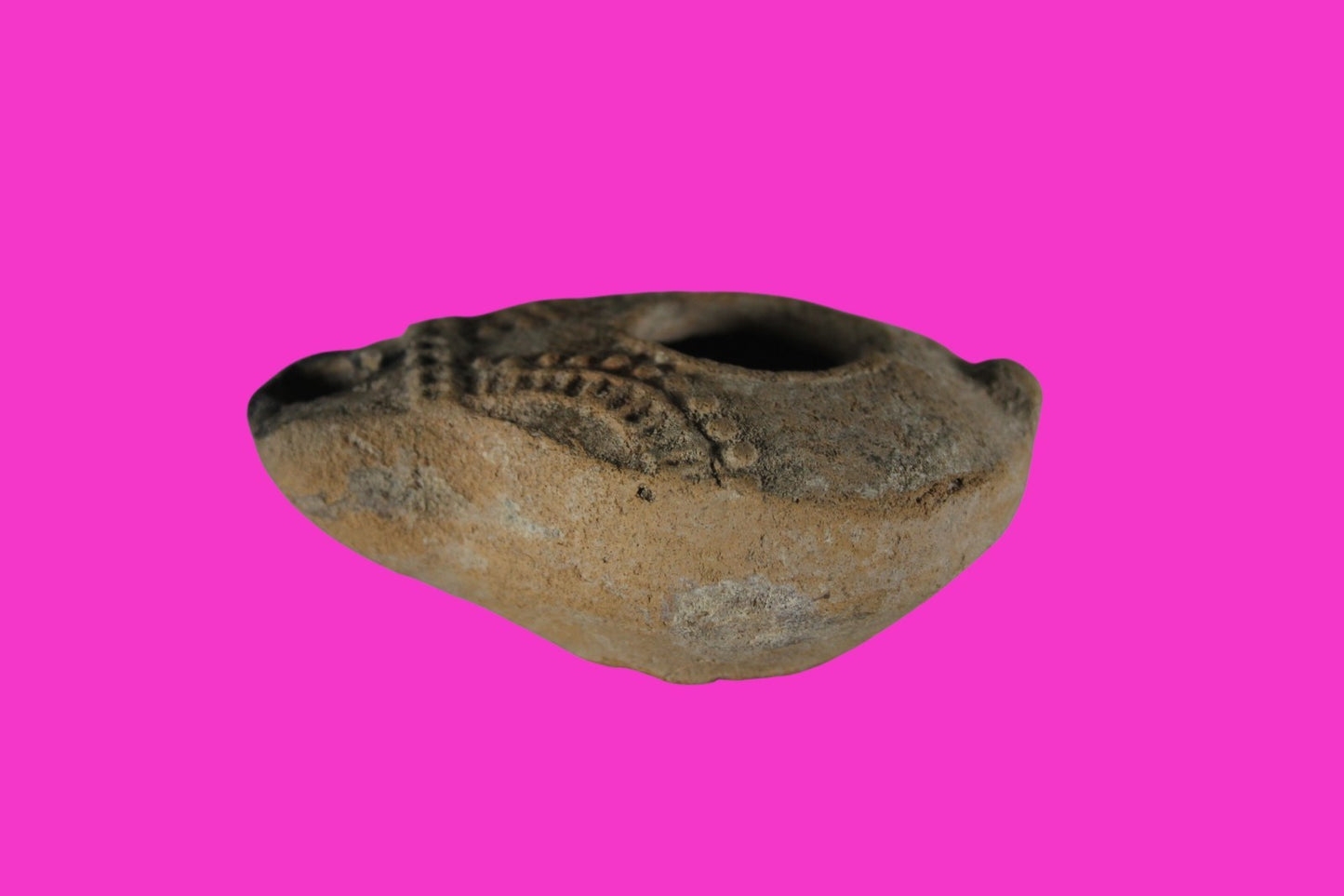 Holy Land Oil Lamp Ancient Artifact Jesus Christ Homeland 100BC-400AD COA 20