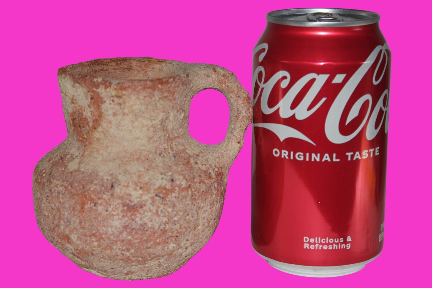 Ancient Holy Land Artifact Jug From Time of Jesus Christ 100 BC - 100 AD COA 14