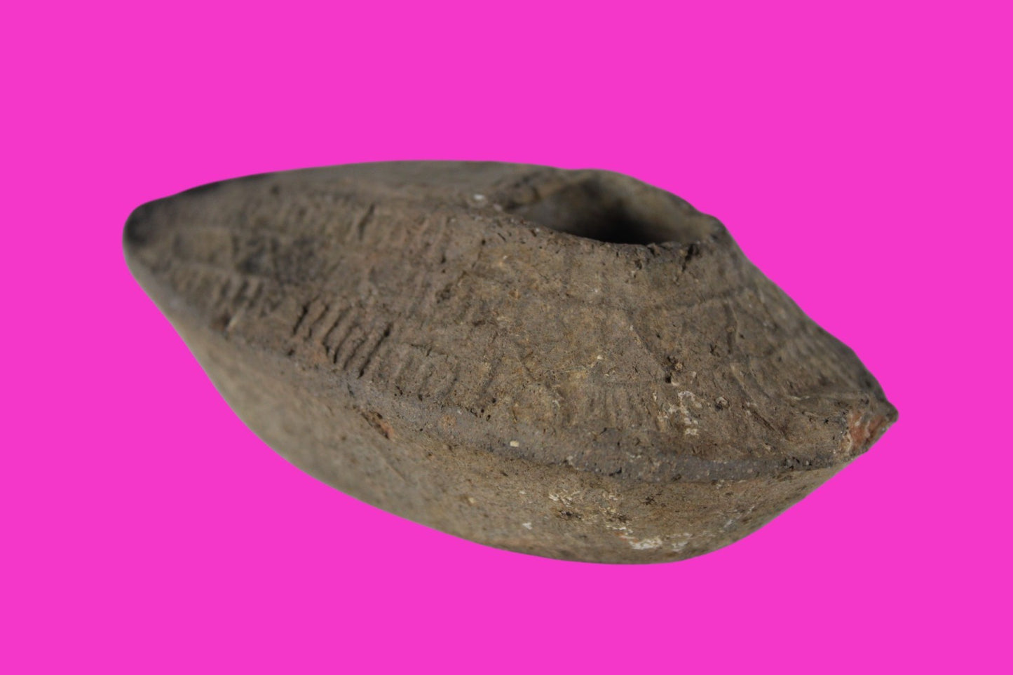 Oil Lamp Holy Land Ancient Artifact Jesus Christ Home Israel 300-600 AD COA 131