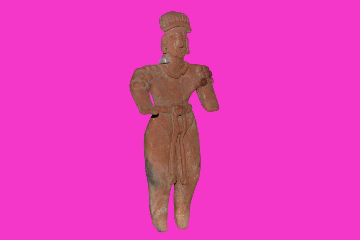 Pre Columbian Artifact 6 Inch Shaman Tomb Figure Colima Mexico 100 BC COA 239