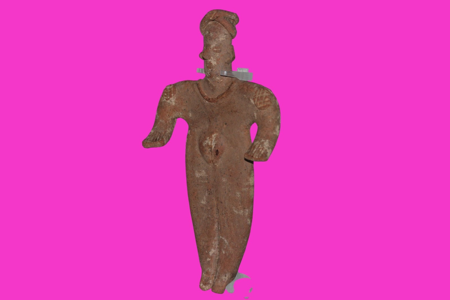 Pre Columbian Artifact 8 inch Female Tomb Figure Colima Mexico 100 BC COA 261