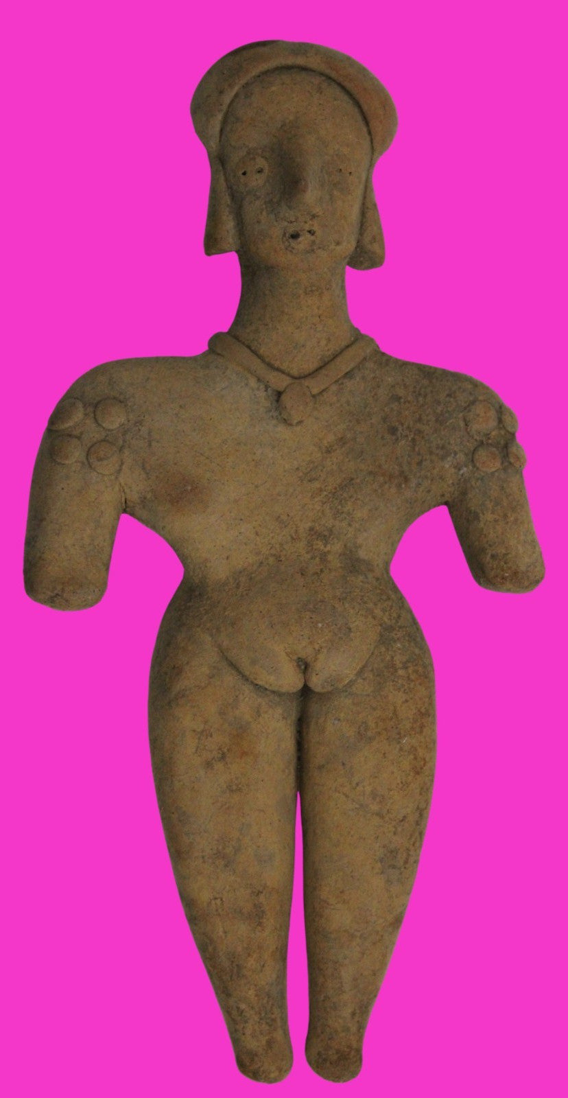 Pre Columbian Artifact 6 Inch Tall Shaft Tomb Figure Colima Mexico 100BC COA 281