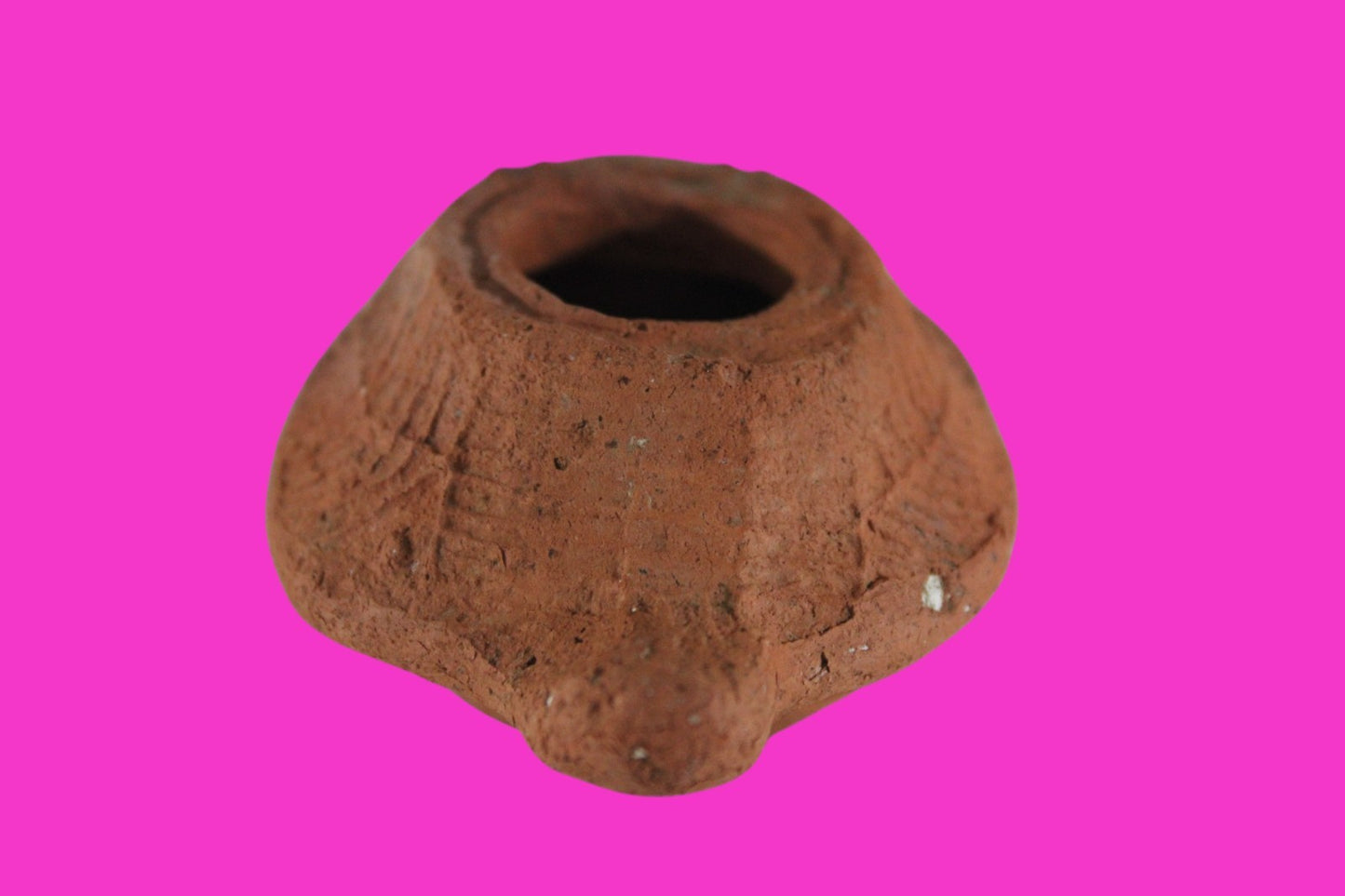 Ancient Holy Land Oil Lamp Artifact 2 Hidden Christian Crosses 300-600 AD COA 77