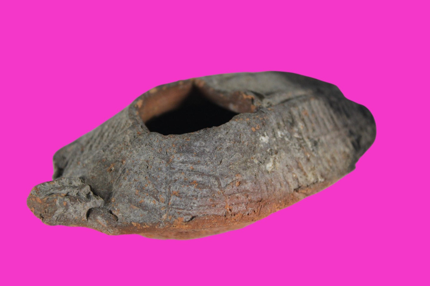 Oil Lamp Holy Land Ancient Artifact Jesus Christ Home Israel 300-600 AD COA 109