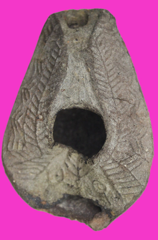 Ancient Holy Land Oil Lamp Artifact Rare Kiln Error Israel 300-600 AD COA 129