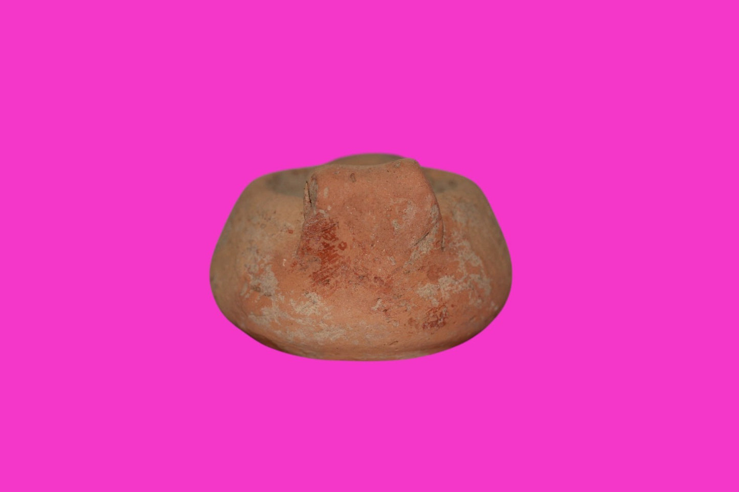 Oil Lamp Holy Land Ancient Artifact Jesus Christ Home Israel 100-400 AD COA J105