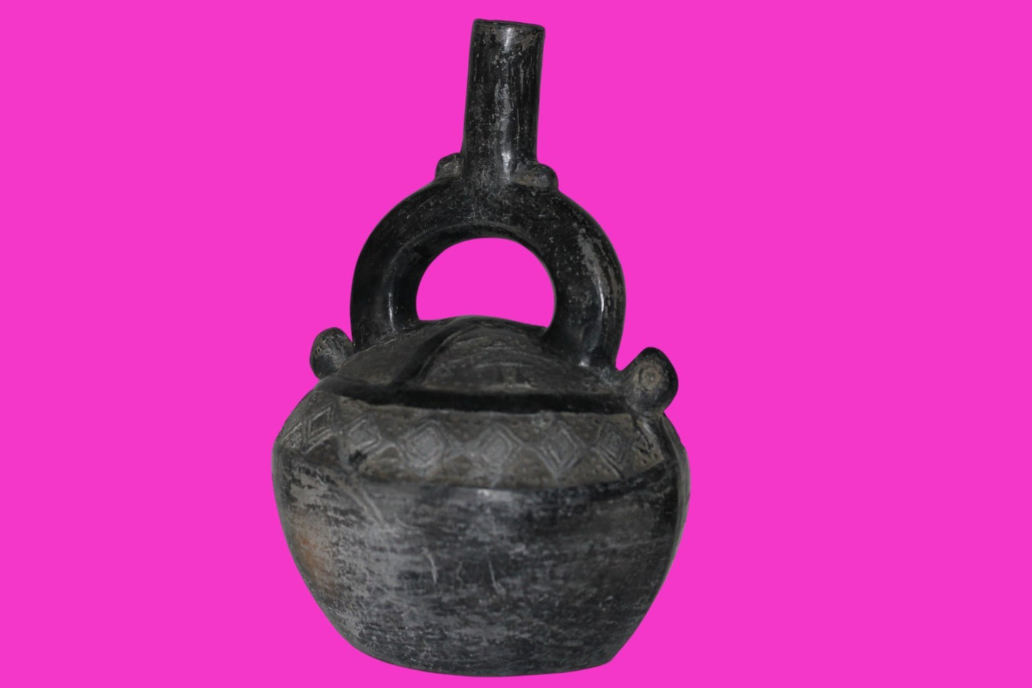 Pre Columbian Artifact Authentic Chimu Warrior Vessel 900-1400 AD Peru COA 222