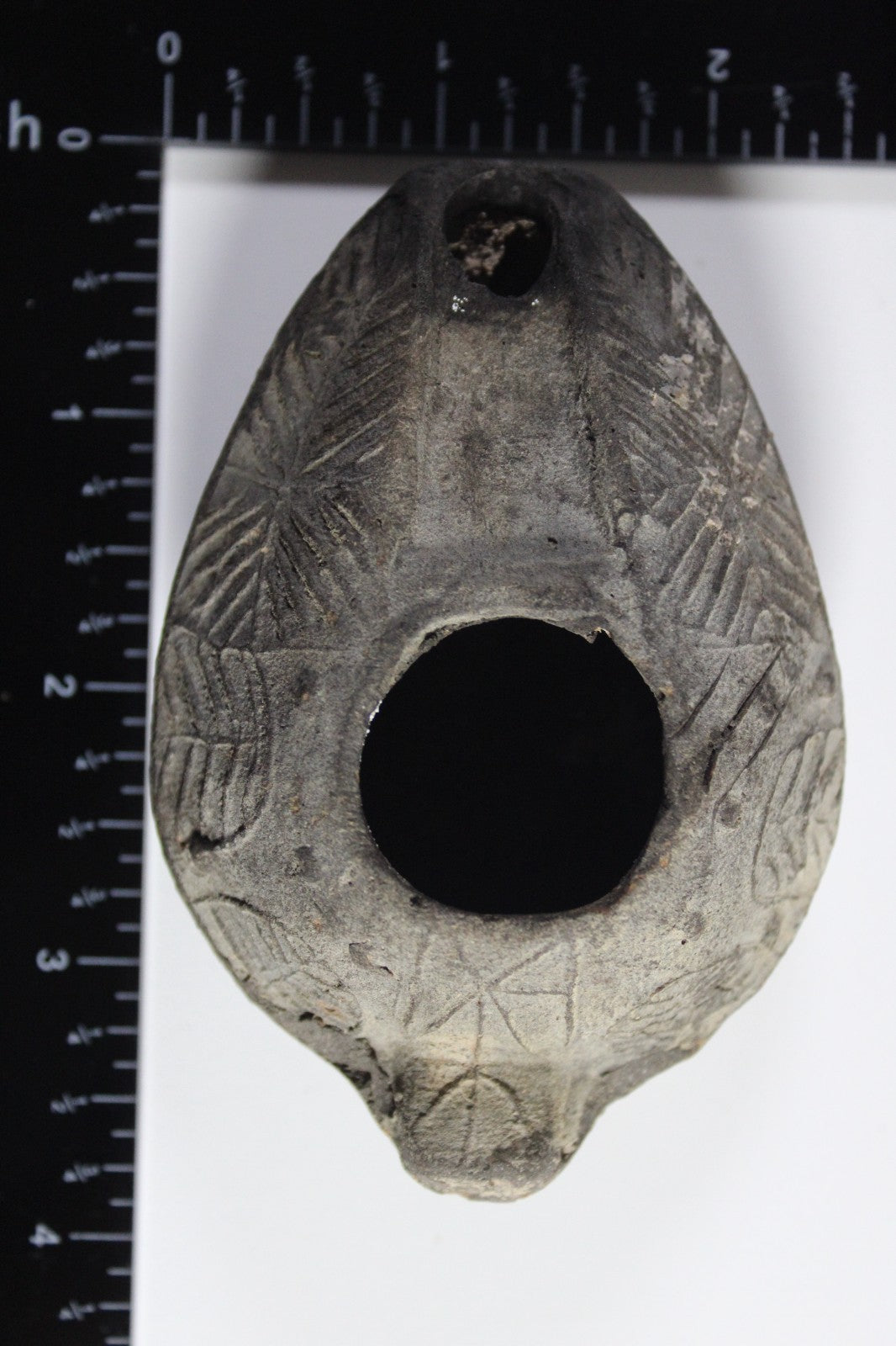 Oil Lamp Holy Land Ancient Artifact Jesus Christ Home Israel 300-600 AD COA 98