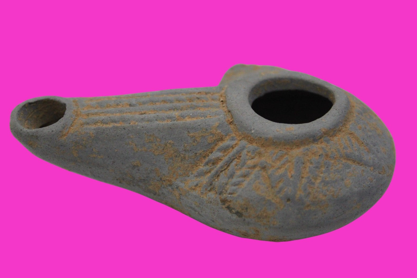Ancient Holy Land Oil Lamp Artifact From Jesus Christ Home Land 100-500AD COA 68