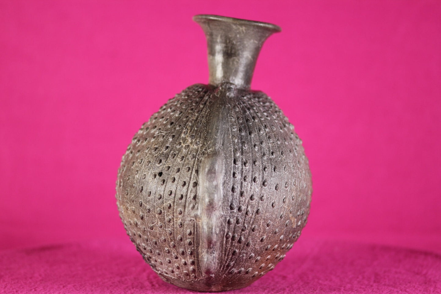 Pre Columbian Artifact Chimu Stippled Pottery Jar 850 AD-1470 AD Peru COA J48