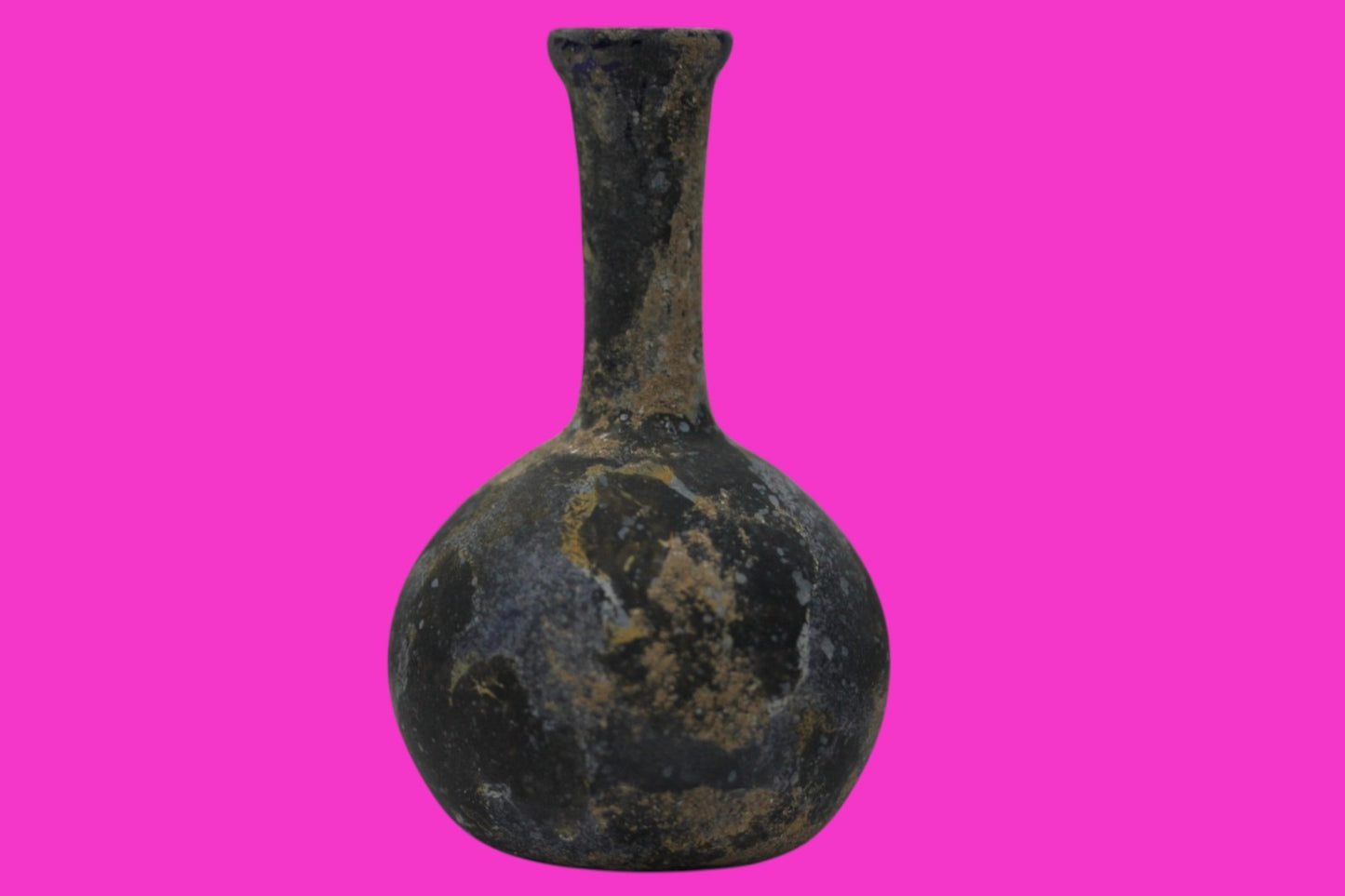 Ancient Holy Land Glass Bottle Authentic Artifact 100-300 AD Roman Era COA J21