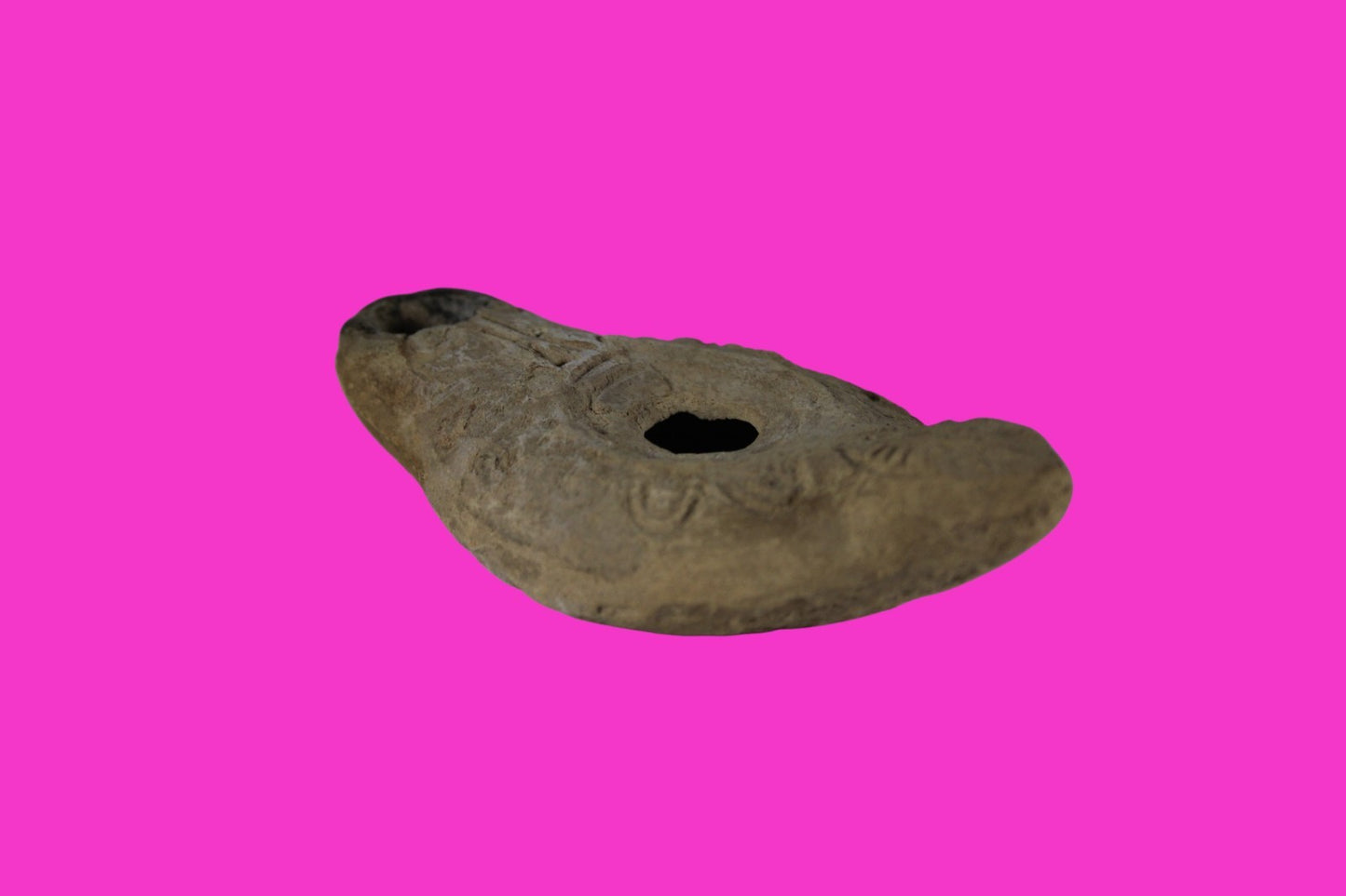 Ancient Holy Land Oil Lamp Artifact Jesus Christ Home Land 100BC-200AD COA 43