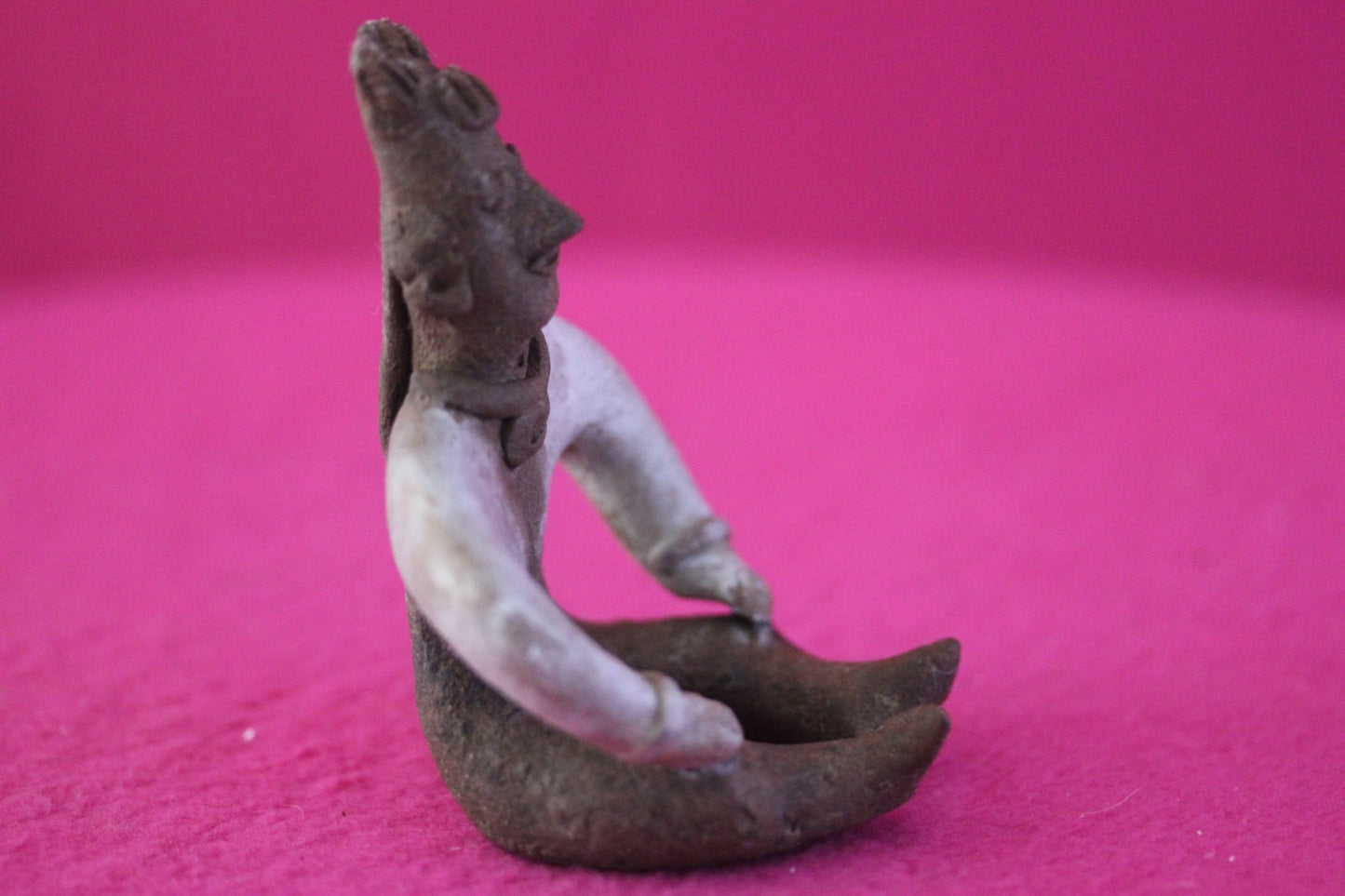 Pre Columbian Artifact Authentic Seated Shaman Tomb Figure Colima Mexico COA 194