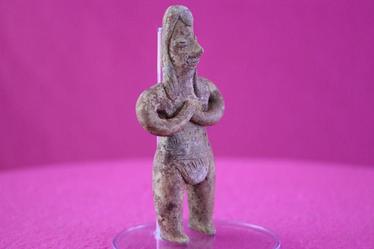 Pre Columbian Authentic Artifact Pretty Lady Tomb Figure Colima Mexico COA 176