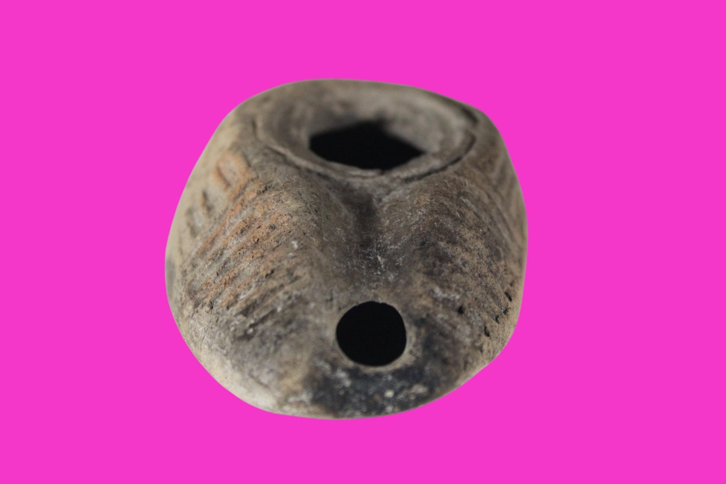 Oil Lamp Holy Land Ancient Artifact Jesus Christ Home Israel 300-600 AD COA 99