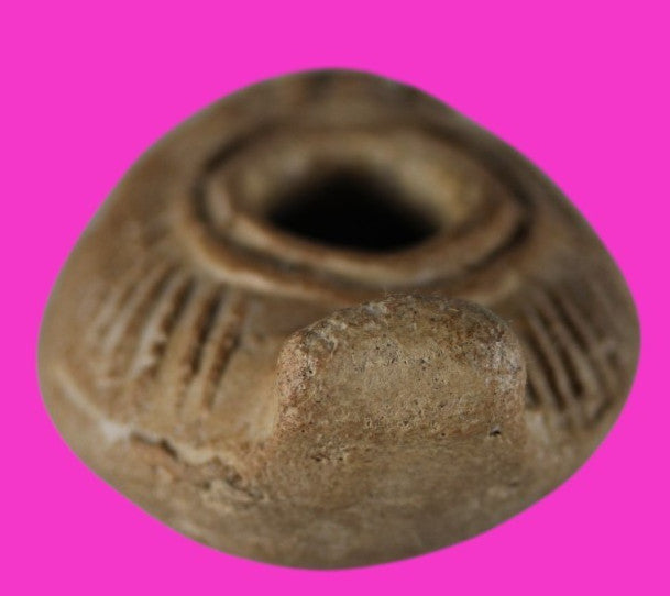 Ancient Holy Land Oil Lamp Artifact Jesus Christ Homeland 100 - 400 AD COA L08