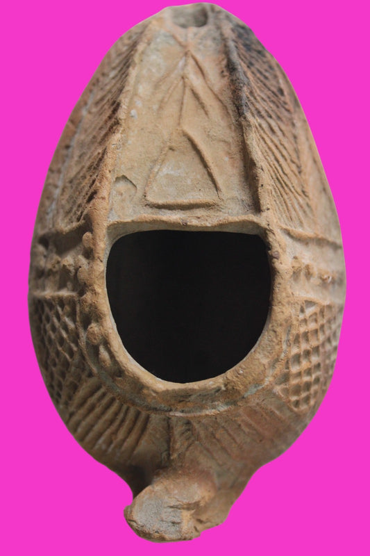 Ancient Holy Land Oil Lamp Artifact Jesus Christ Homeland 100BC-400AD COA 13