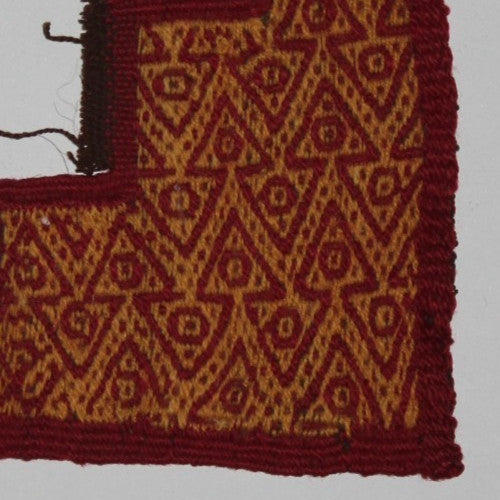 Pre Columbian Artifact Authentic Frameable Textile Border Chancay Peru COA 20