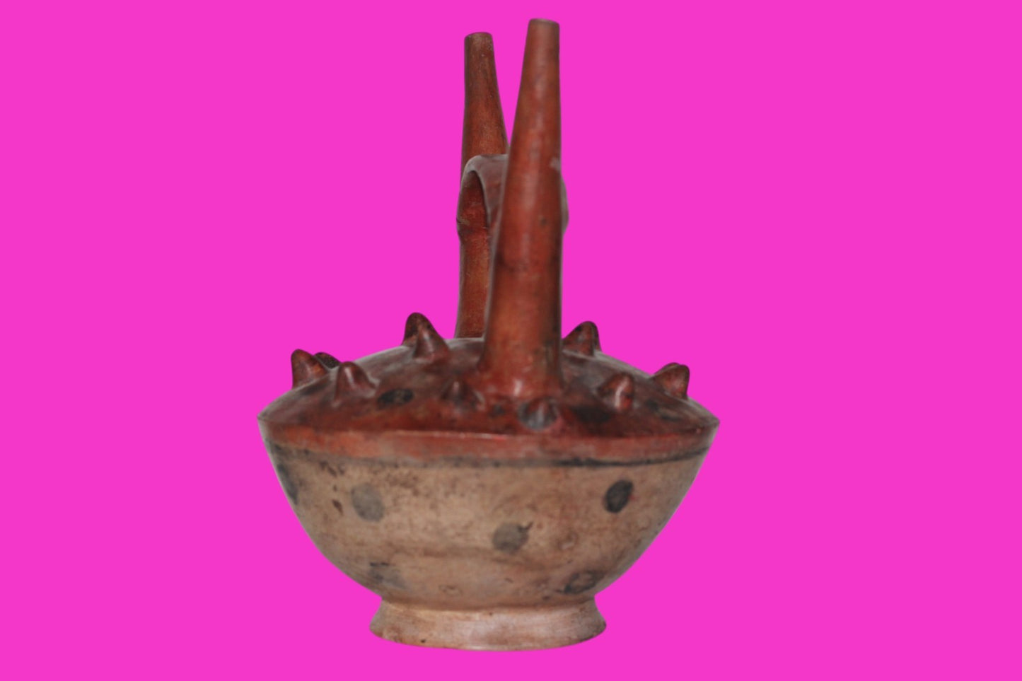 Pre Columbian Artifact Authentic Sican Stirrup Vessel 750-1000 AD Peru COA 220