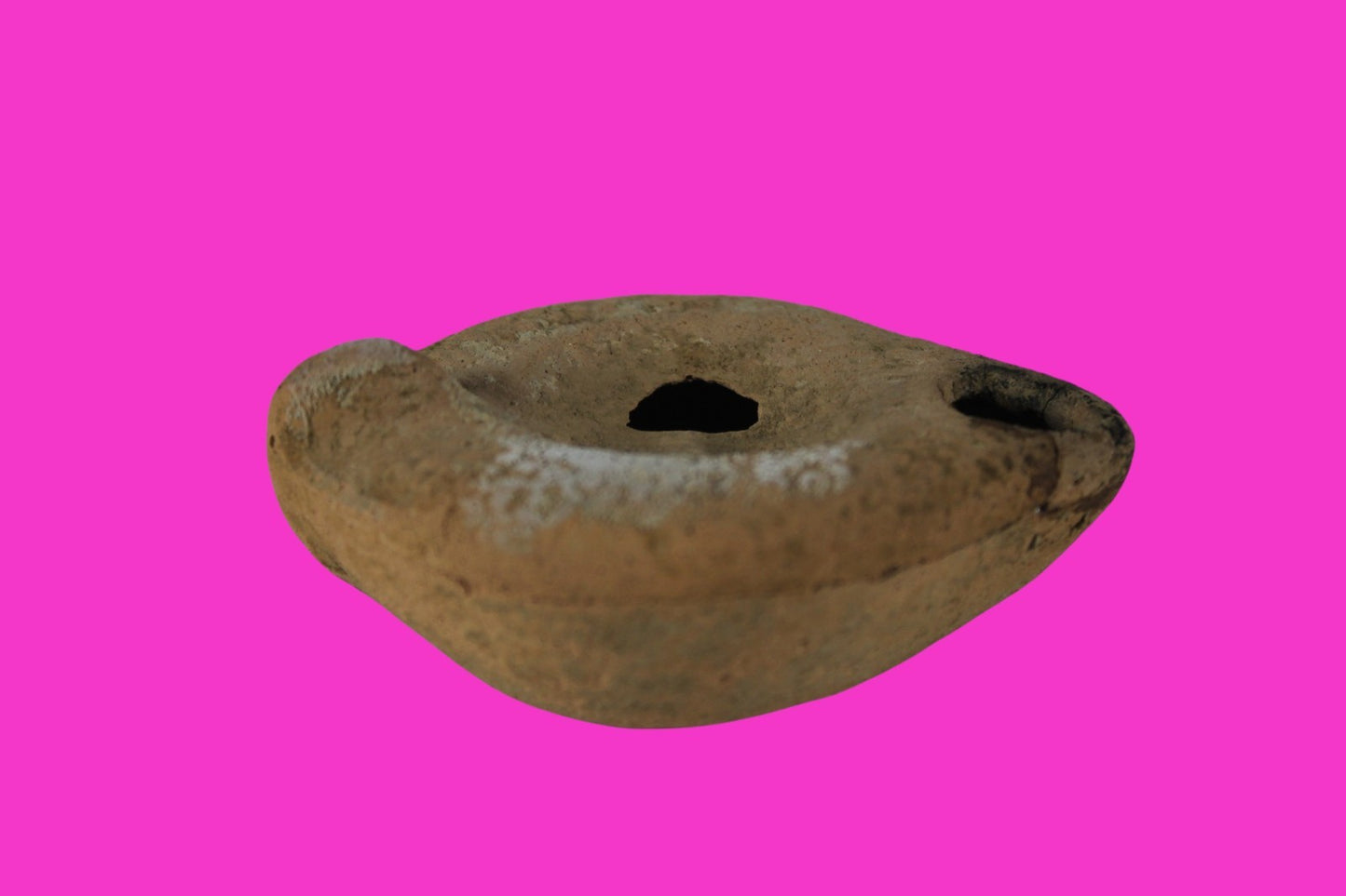 Ancient Holy Land Oil Lamp Artifact Jesus Christ Homeland 100BC-200AD COA 44