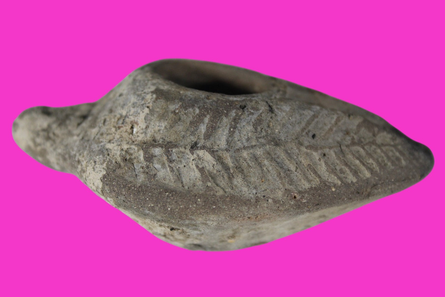 Oil Lamp Holy Land Ancient Artifact Jesus Christ Home Israel 300-600 AD COA 92