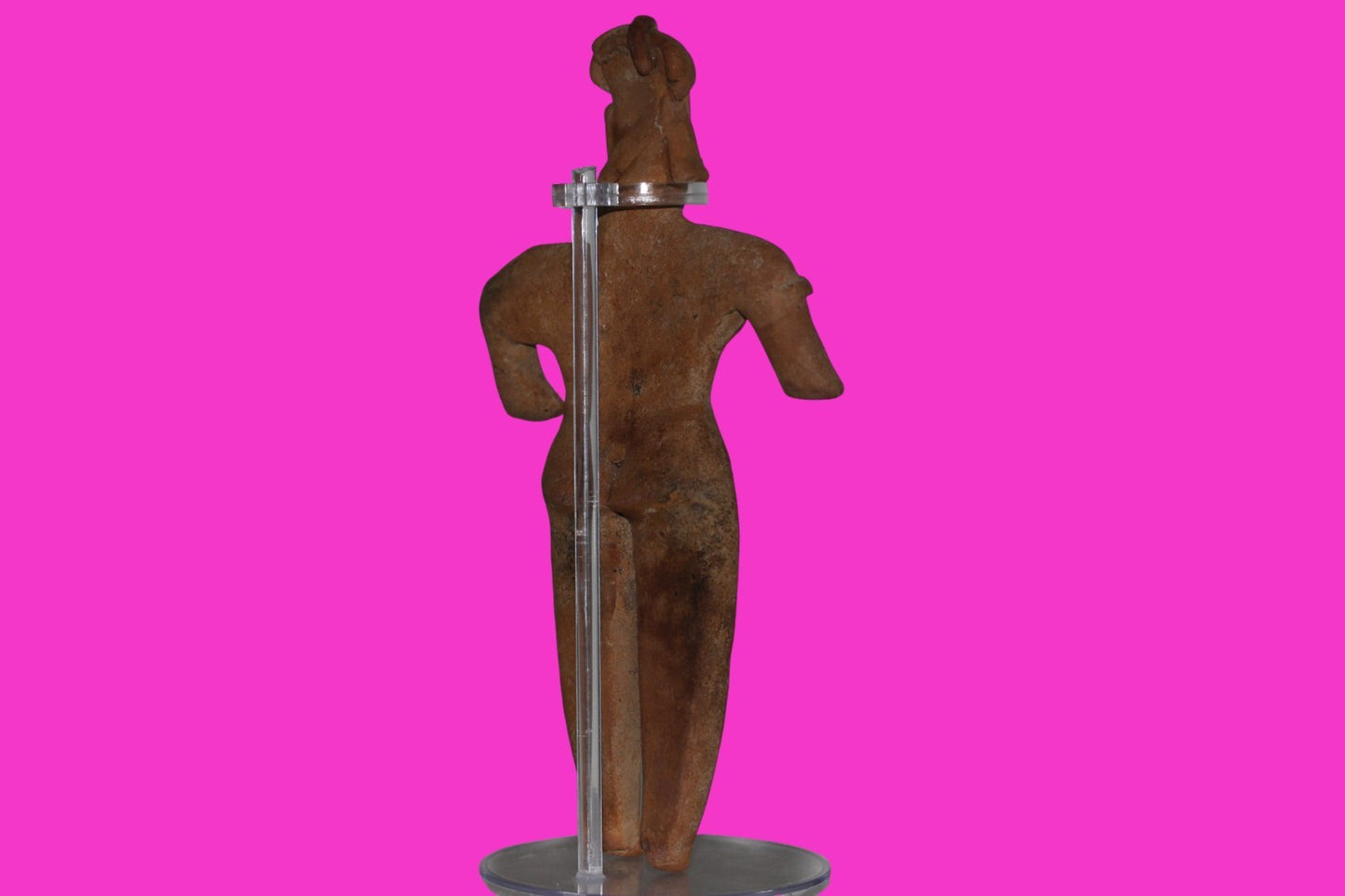 Pre Columbian Artifact Huge 8 Inch Tall Tomb Figure Colima Mexico 100 BC COA 232