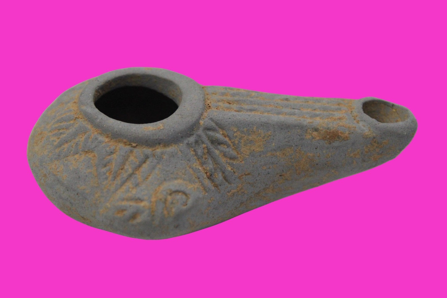 Ancient Holy Land Oil Lamp Artifact From Jesus Christ Home Land 100-500AD COA 68