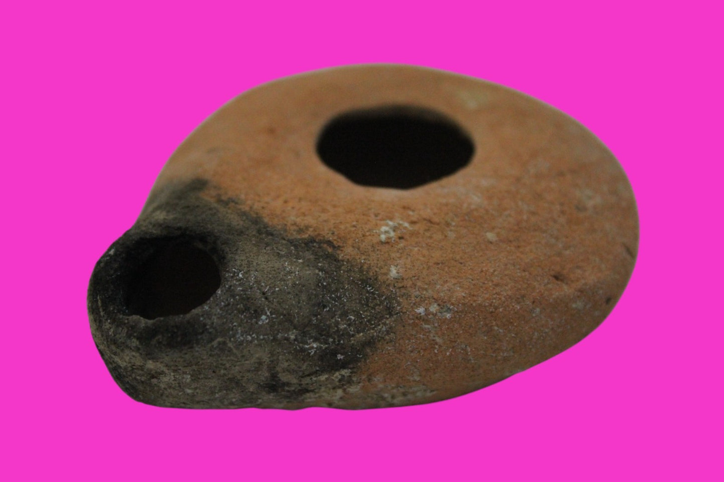 Ancient Holy Land Oil Lamp Artifact Jesus Christ Home Land 100BC-100AD COA 49