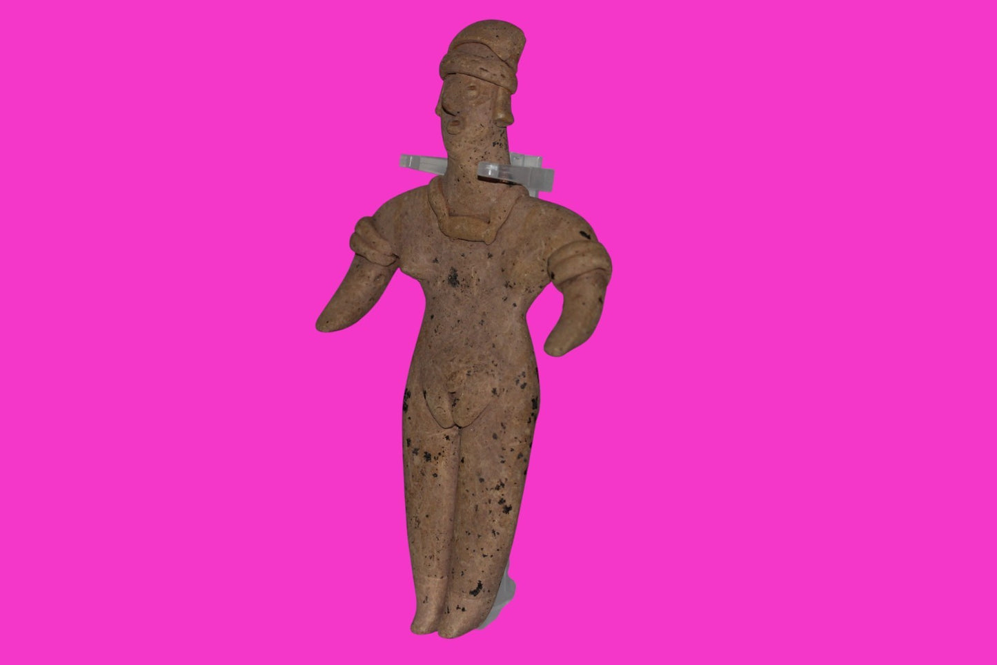 Pre Columbian Artifact 6 inch Female Tomb Figure Colima Mexico 100 BC COA 259