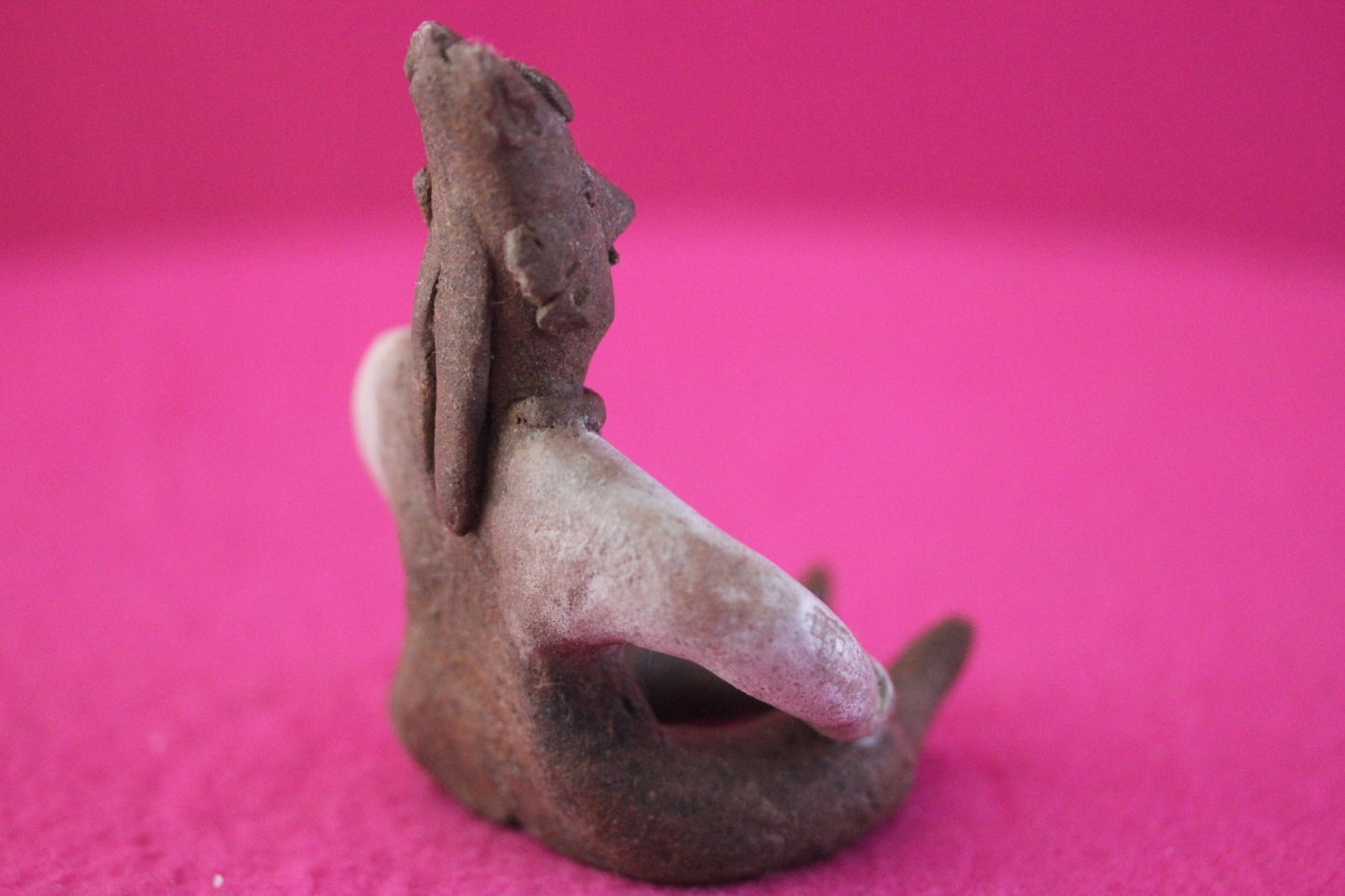 Pre Columbian Artifact Authentic Seated Shaman Tomb Figure Colima Mexico COA 194