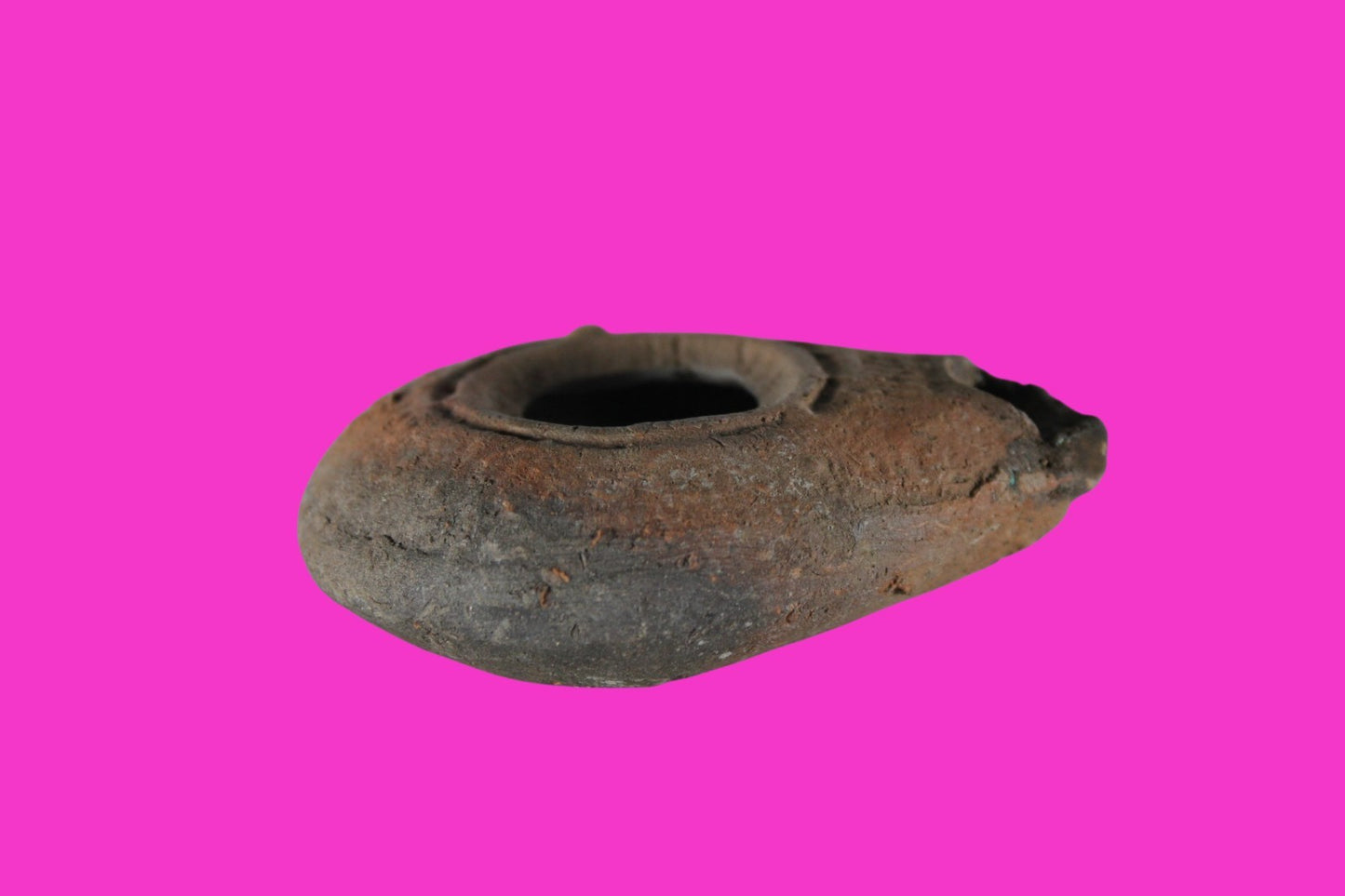 Ancient Holy Land Oil Lamp Artifact Jesus Christ Homeland 100BC-400AD COA 21
