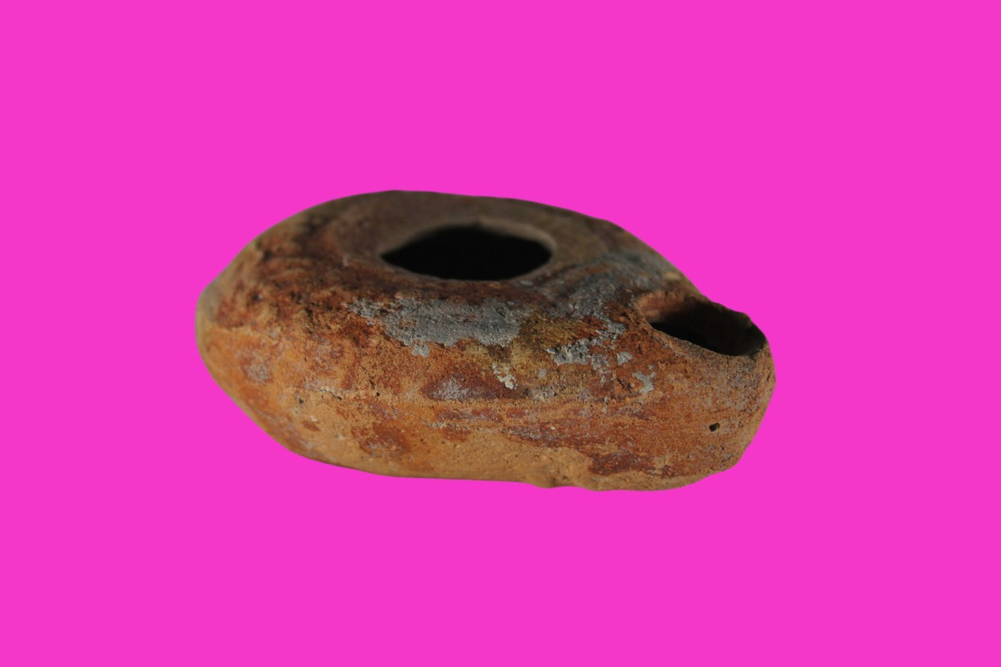 Ancient Holy Land Oil Lamp Artifact Jesus Christ Homeland 100BC-400AD COA 16