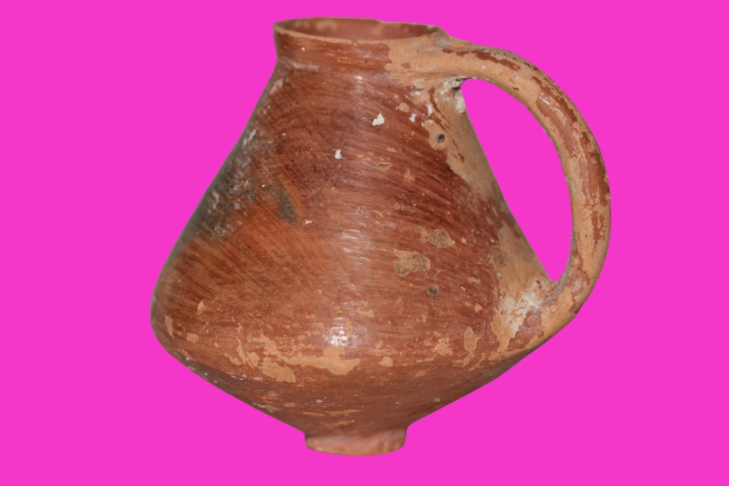 Holy Land Artifact Ancient From Time of Jesus Christ Jug 100BC-200AD COA J134