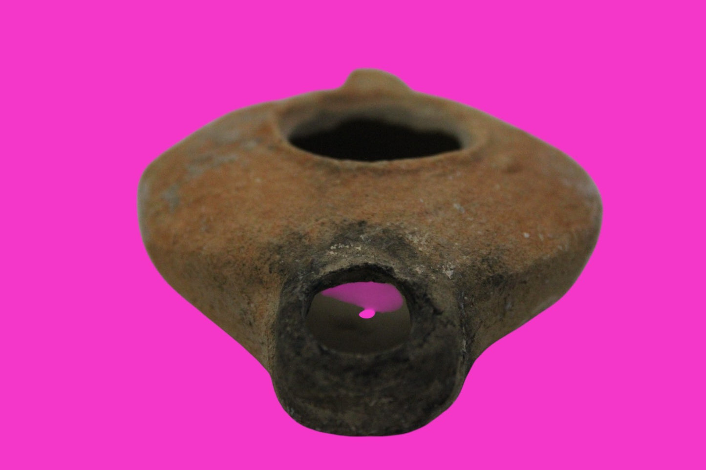 Ancient Holy Land Oil Lamp Artifact Jesus Christ Home Land 100BC-100AD COA 48