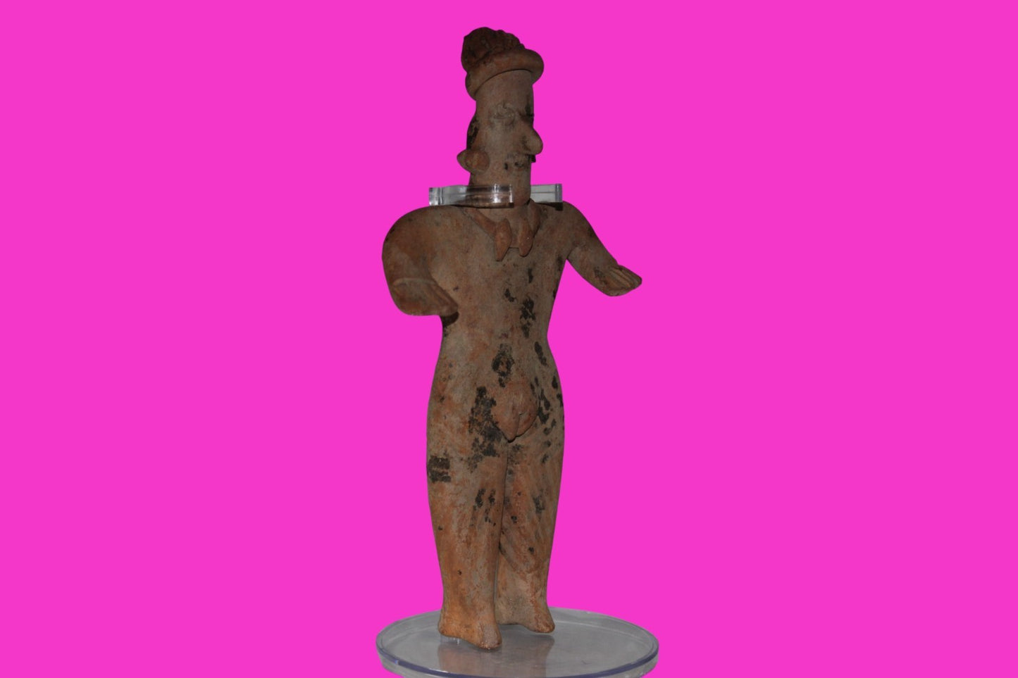 Pre Columbian Artifact 7 in Female Shaft Tomb Figure Colima Mexico 100BC COA 270