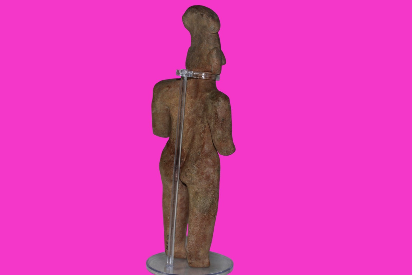 Pre Columbian Artifact Giant 10in Female Tomb Figure Colima Mexico 100BC COA 272