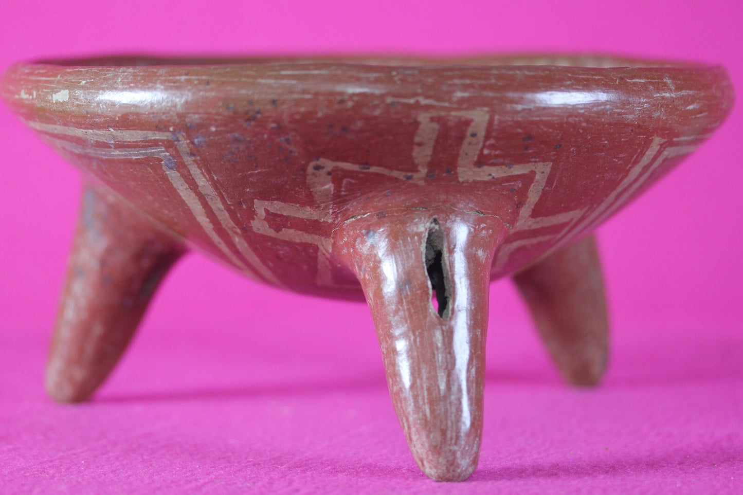 Ex Arte Primitivo Pre Columbian Artifact Chupicuaro Tripod Bowl 400-100 BC J40