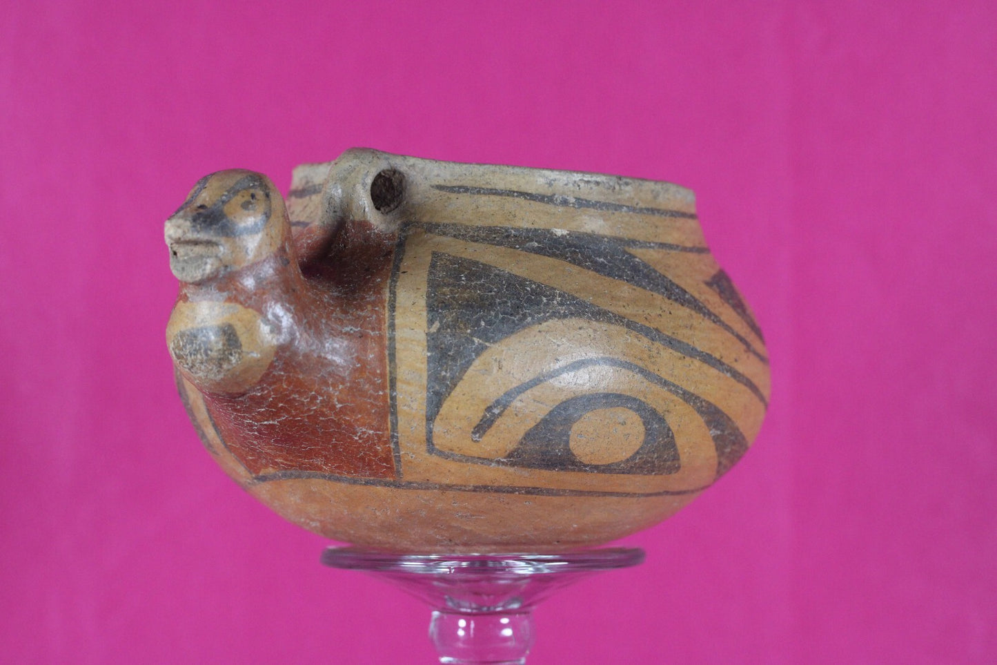 Ex Sotheby's Authentic Pre Columbian Artifact Casas Grandes Avian Bowl COA T113